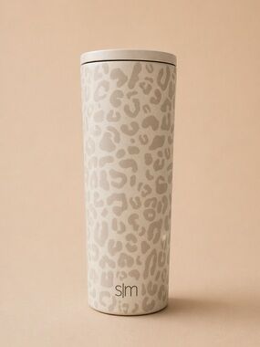 Gray SLM Leopard Print Water Bottle